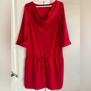 Beautiful Red Dress with Ribbon Tie Waist Size Small